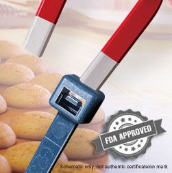 Was ist die Anwendung für metallerkennbares Material? - Metal Detectable Cable Ties